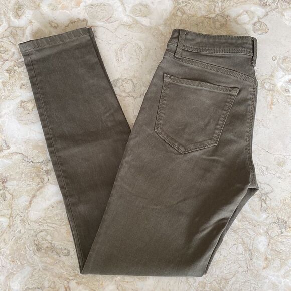 DL1969 Nina High Rise Skinny 4-Way Stretch Dublin Green - Picture 4 of 11